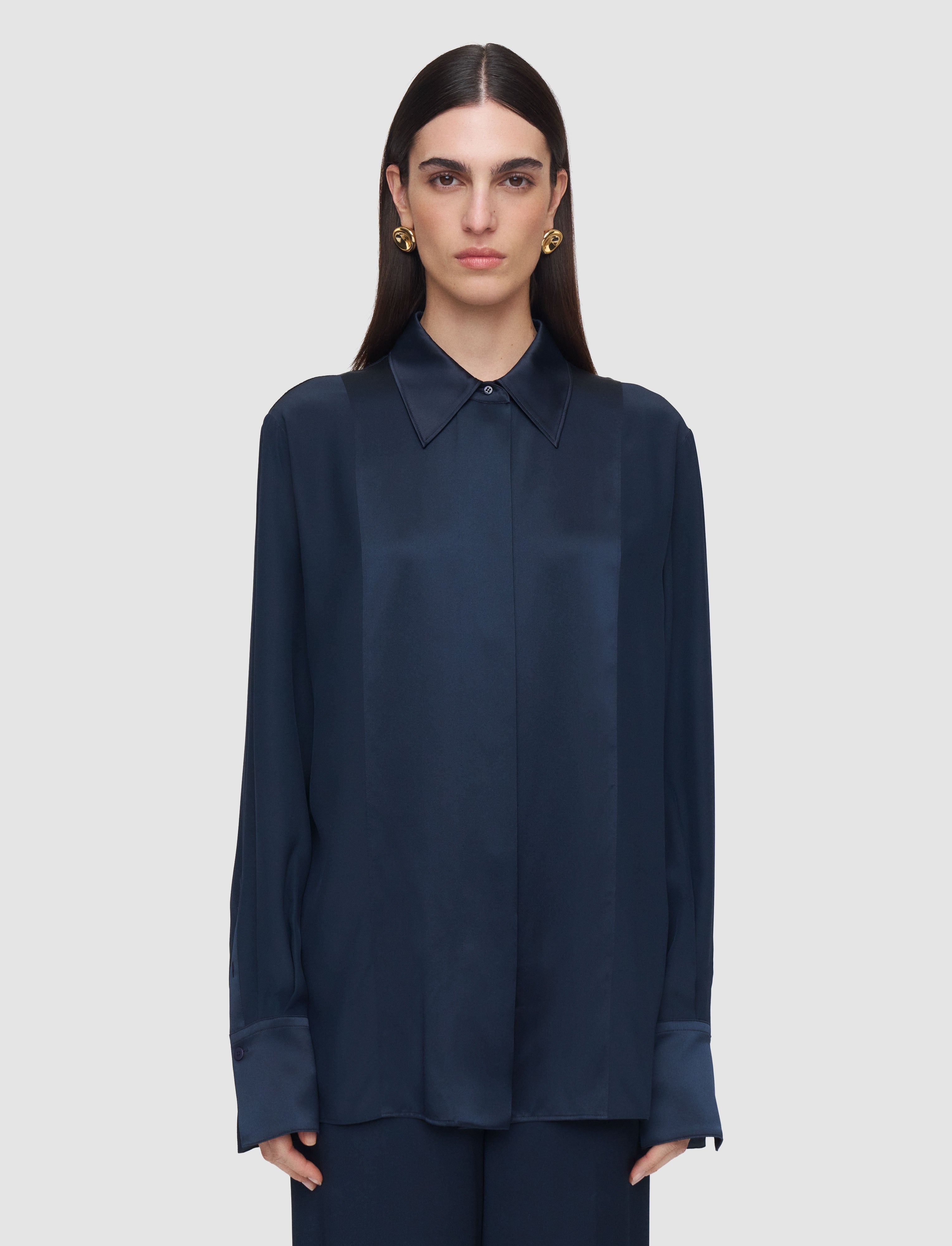 Childs Silk Satin Blouse