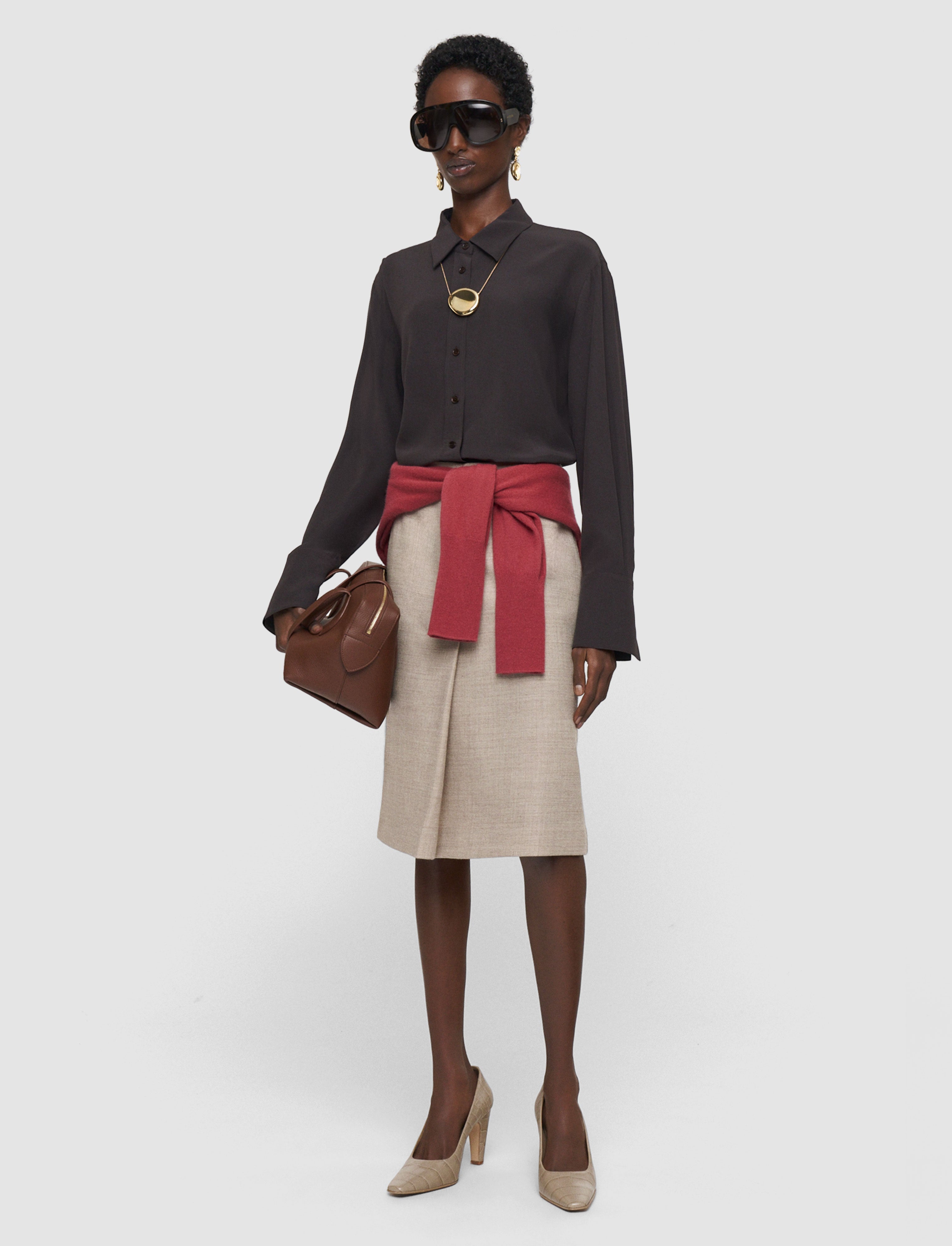 Joe Crepe de Chine Silk Blouse