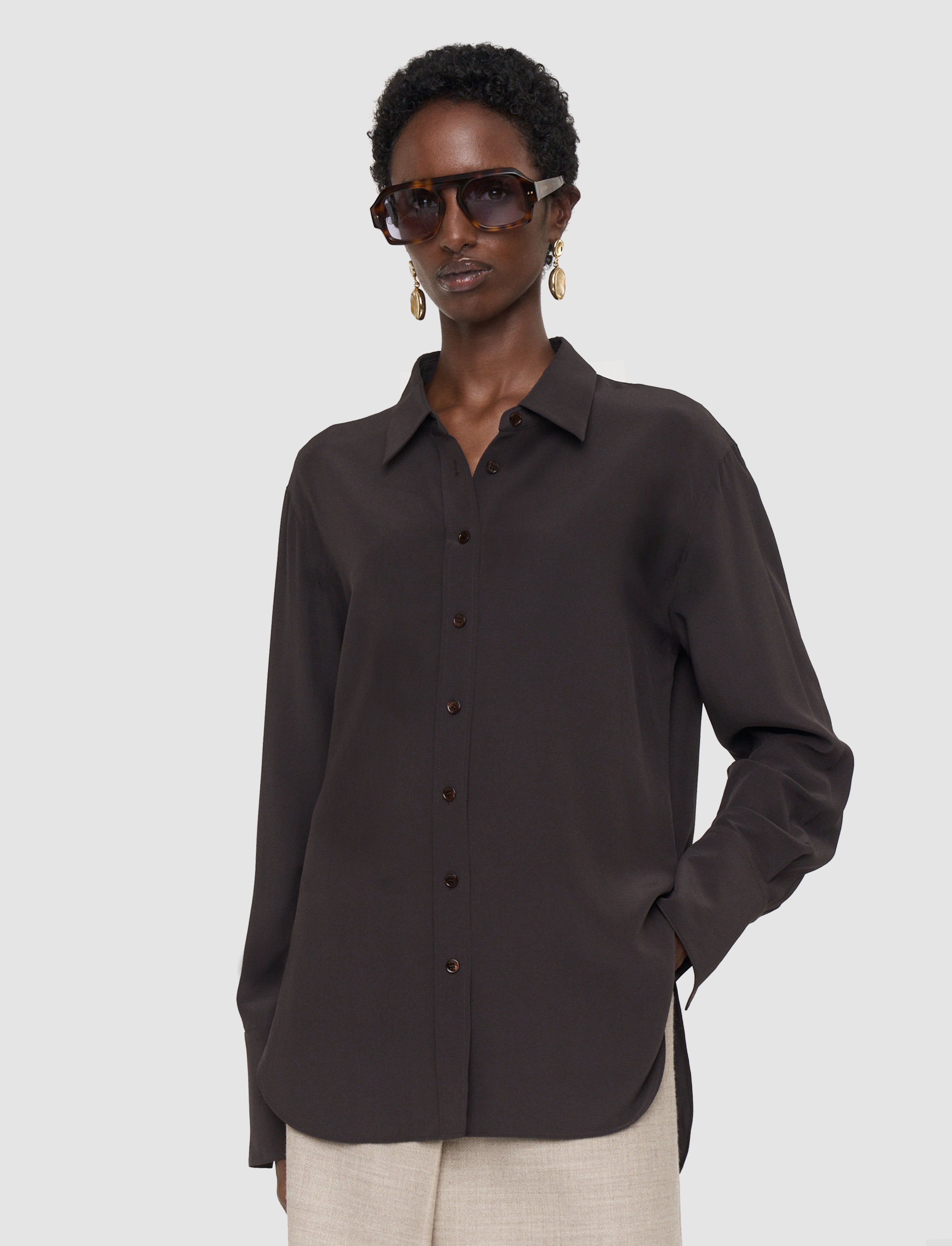 Joe Crepe de Chine Silk Blouse