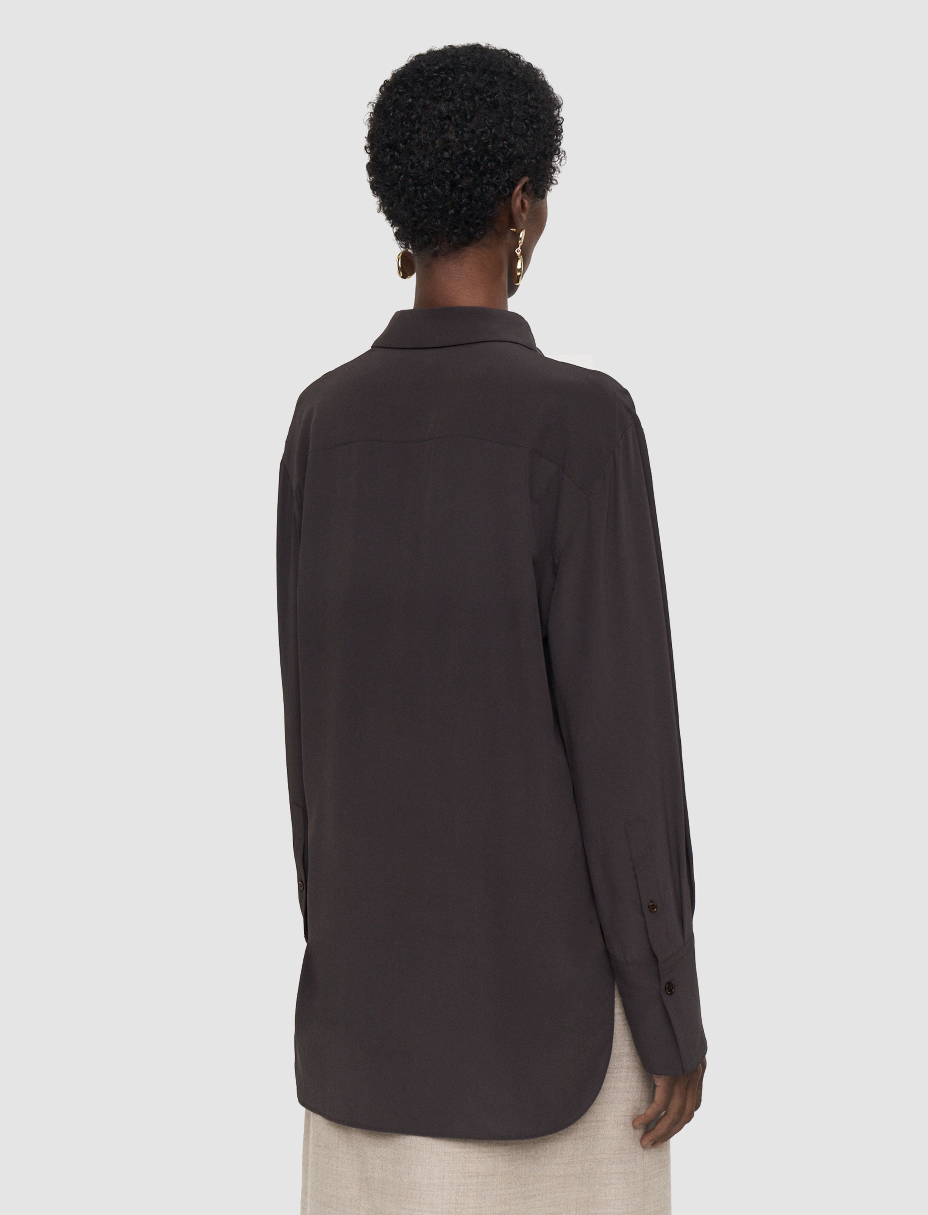 Joe Crepe de Chine Silk Blouse