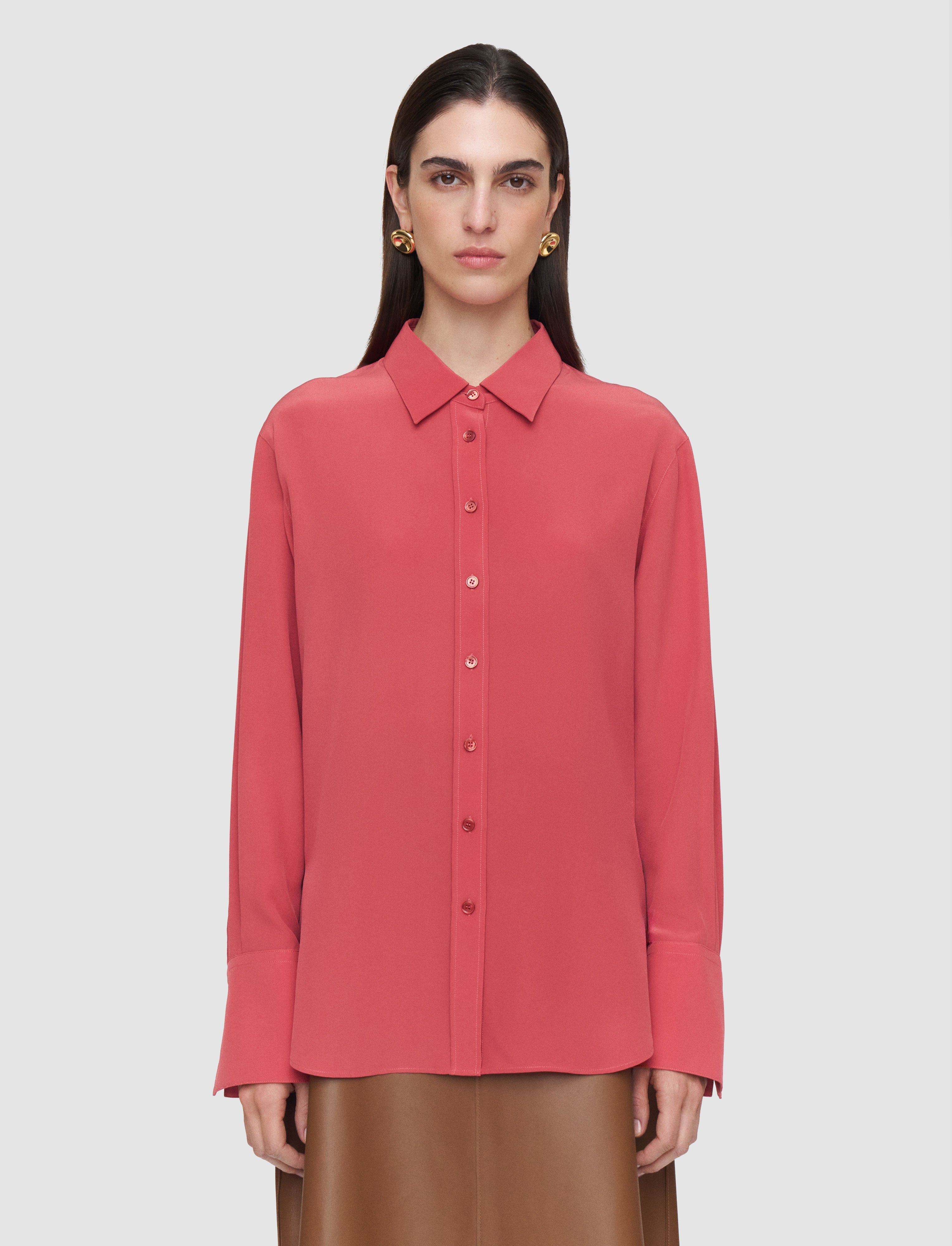 Joe Crepe de Chine Silk Blouse