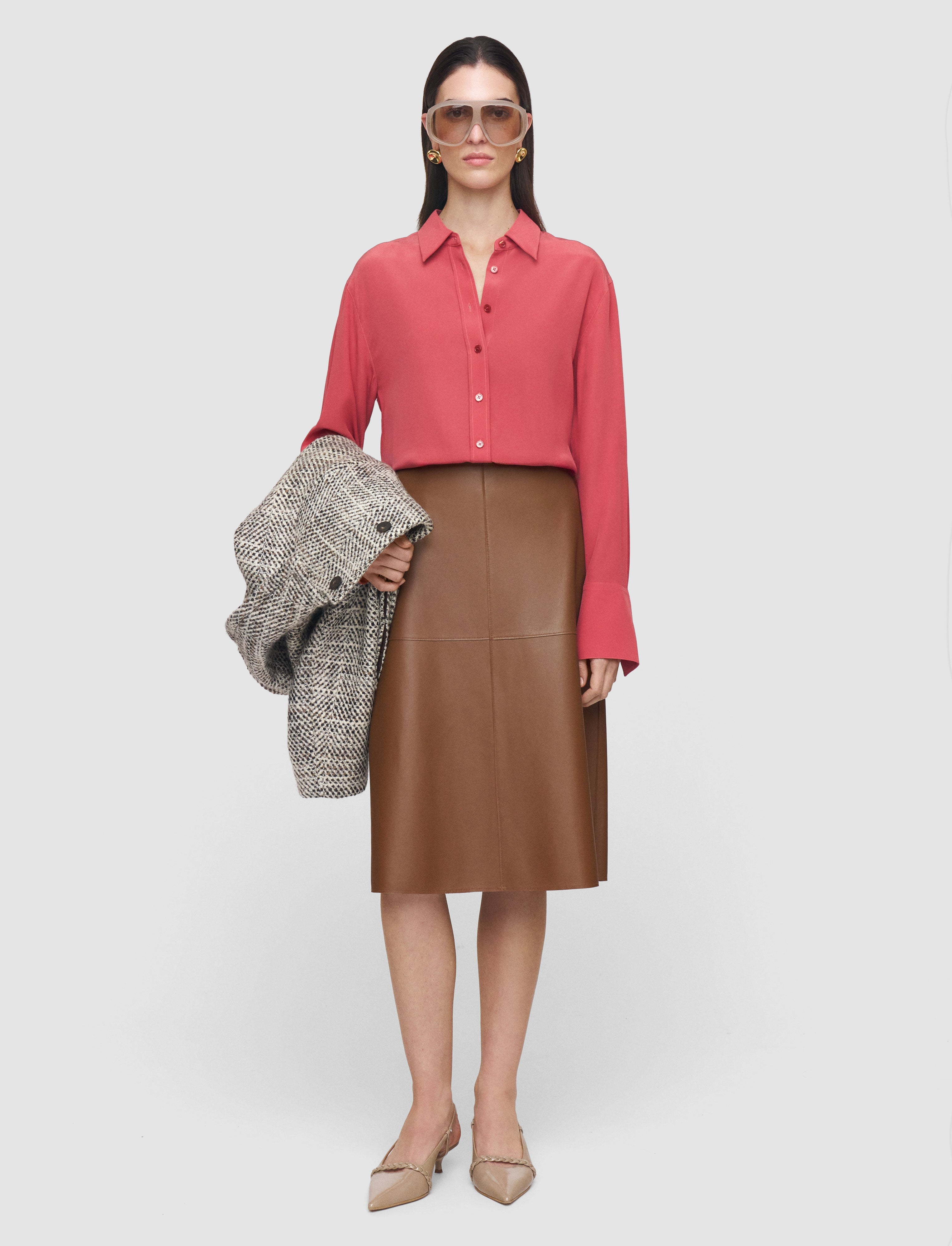 Joe Crepe de Chine Silk Blouse