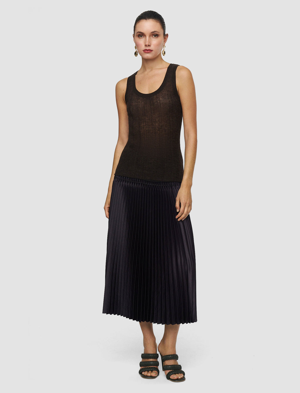 Ycaza Sheer Wool Rib Vest