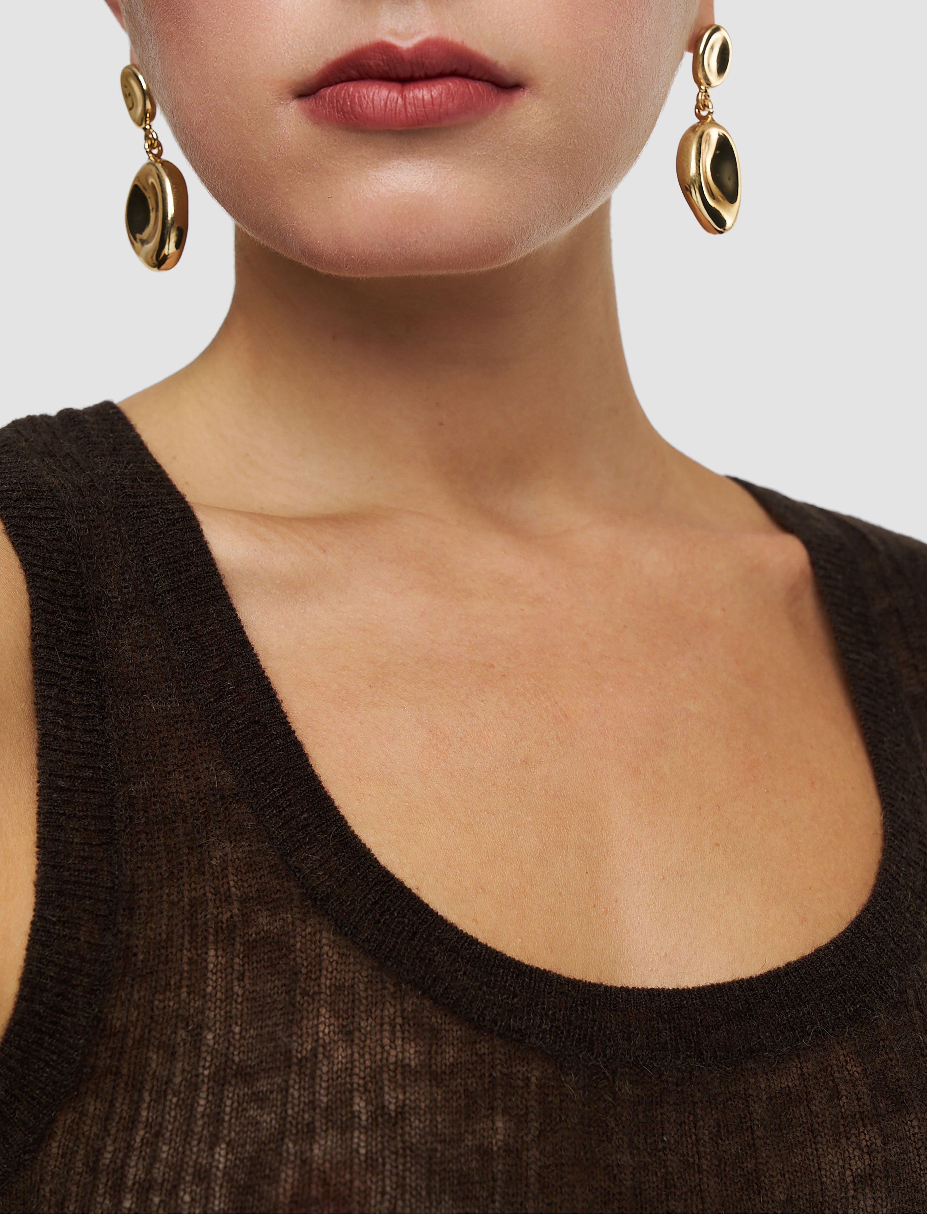 Ycaza Sheer Wool Rib Vest
